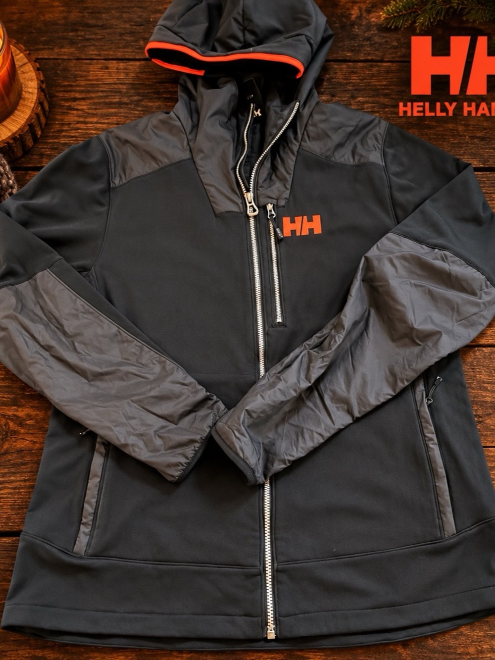 Helly Hansen Men’s Hybrid Fleece Hooded Jacket (Large)